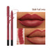 Lip liner with color swatch and close-up of lips wearing the color '06# Fall into'.
